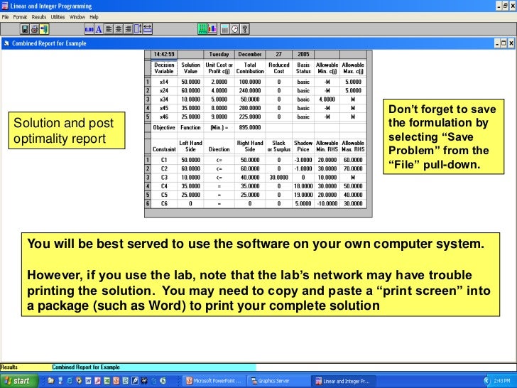 winqsb software